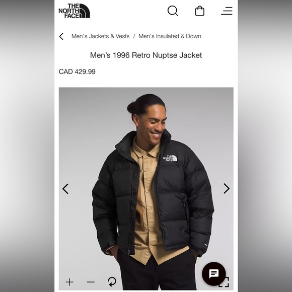 North Face, Men’s 1996 Retro Nuptse Jacket, XXL, Black - Picture 10 of 10